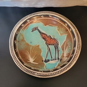 African Giraffe Jewelry Trinket Dish